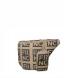 Γυναικείο Belt bag Σε Χρώμα Καφέ  Μπεζ Ψάθα FRNC 5321 COF  Collection SS2025-2
