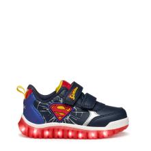 Sneaker για αγόρι Superman με φωτάκια Geox Β565ΖΒ 000ΒC C4226 Collection FW2025