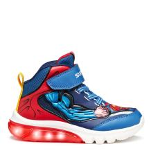 Sneaker για αγόριSuperman με φωτάκια  Geox  J56LΒF 0ΒC14 C0200  Collection FW 2025