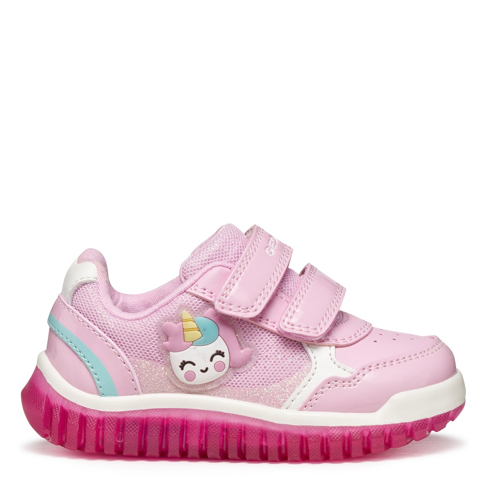 Sneaker για κορίτσι σε ροζ χρώμα με φωτάκια Geox  Β5661Α 002ΑS C8004  Collection FW 2025