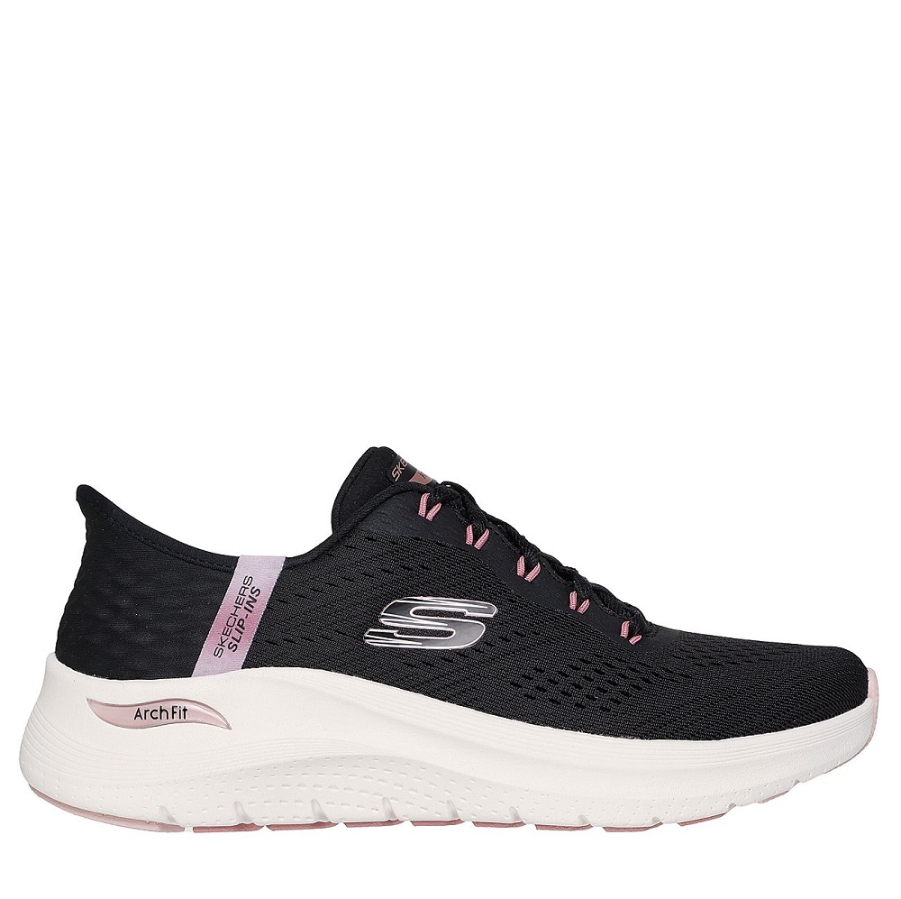 Skechers Arch Fit 2.0 Easy Chic Γυναικειο Παπουτσι Μαύρο 150066-BKRG Collection FW2025