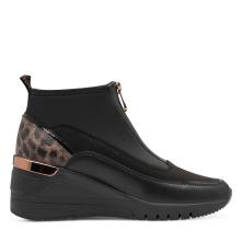 Γυναικείο μποτάκι σς μαύρο χρώμα Marco Tozzi  2-24714-45  001 Collection FW 2025