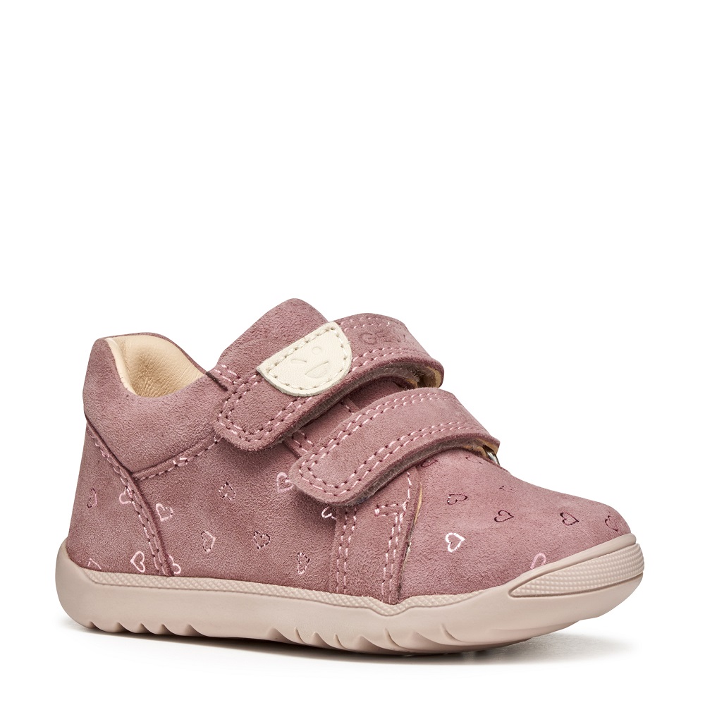 Sneaker για κορίτσο σε ροζ χρώμα δέρμα Geox Β164PΑ 00721 C8011 Collection FW 2025