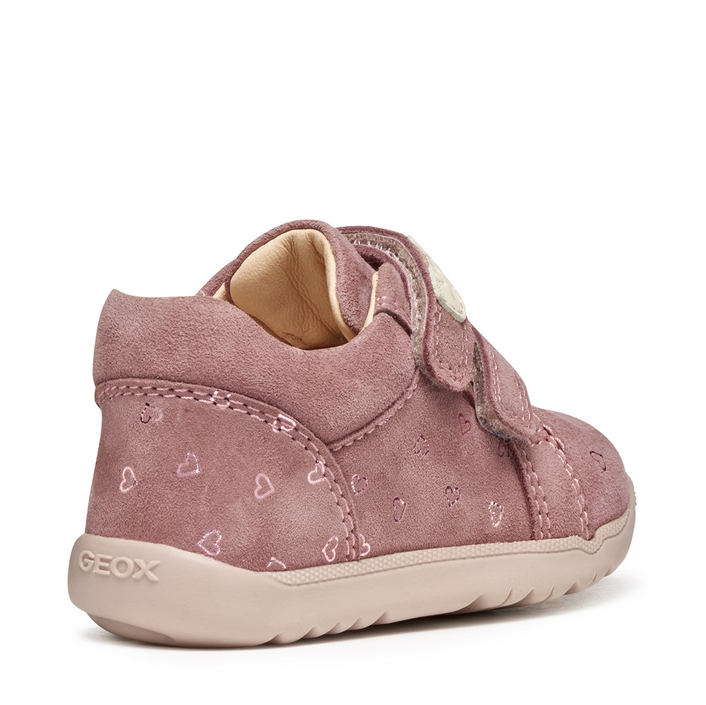 Sneaker για κορίτσο σε ροζ χρώμα δέρμα Geox Β164PΑ 00721 C8011 Collection FW 2025