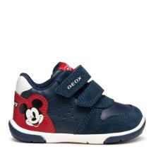 Sneaker για αγόρι δέρμα Geox Mickey  Β566CΒ 05422 C0735 Collection FW 2025