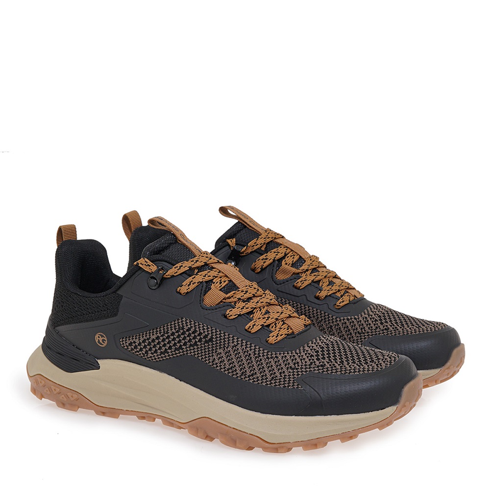 Ανδρικό sneaker σε μαύρο/πούρο χρώμα Renato Garini  V565V16528R7