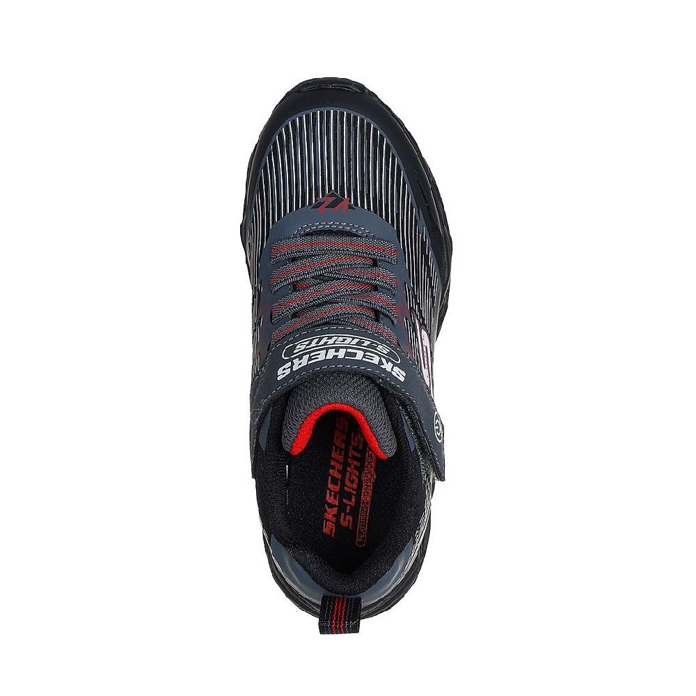 Skechers Vortex 2.0 Παιδικά Sneakers για αγόρι με Σκρατς & Φωτάκια Μαύρα 400605L-BKCC Collection FW 2025