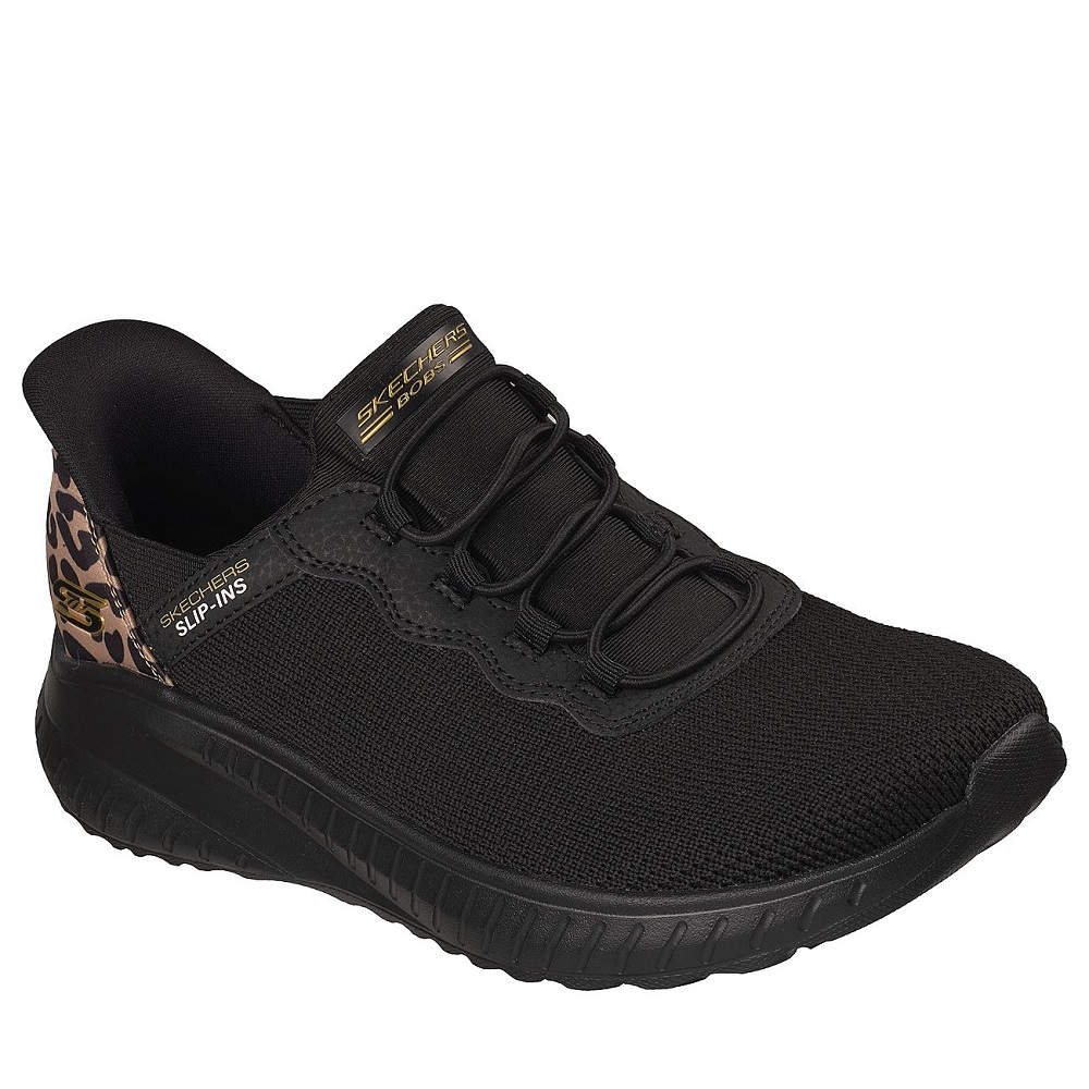 SKECHERS Γυναικεία Sneaker Μαύρα Bobs Squad Chaos - Seize The Hour 117499-BBK