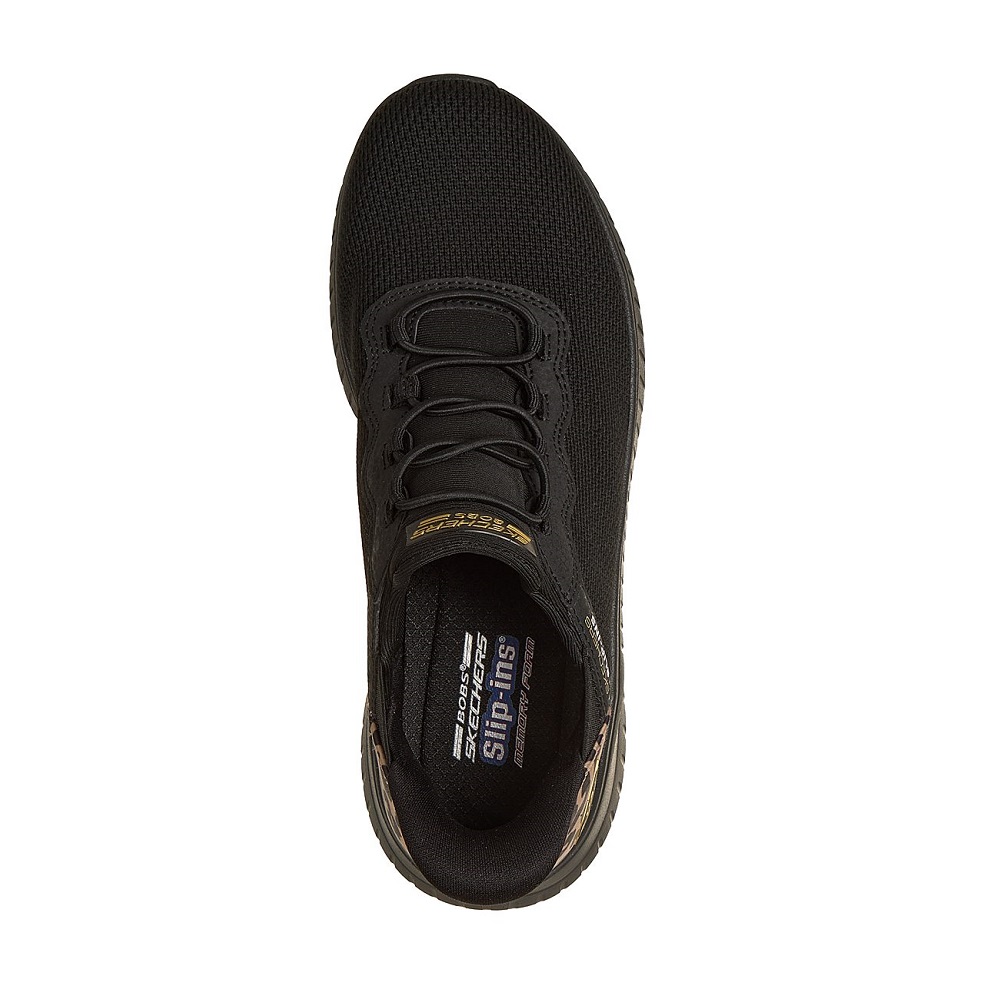 SKECHERS Γυναικεία Sneaker Μαύρα Bobs Squad Chaos - Seize The Hour 117499-BBK