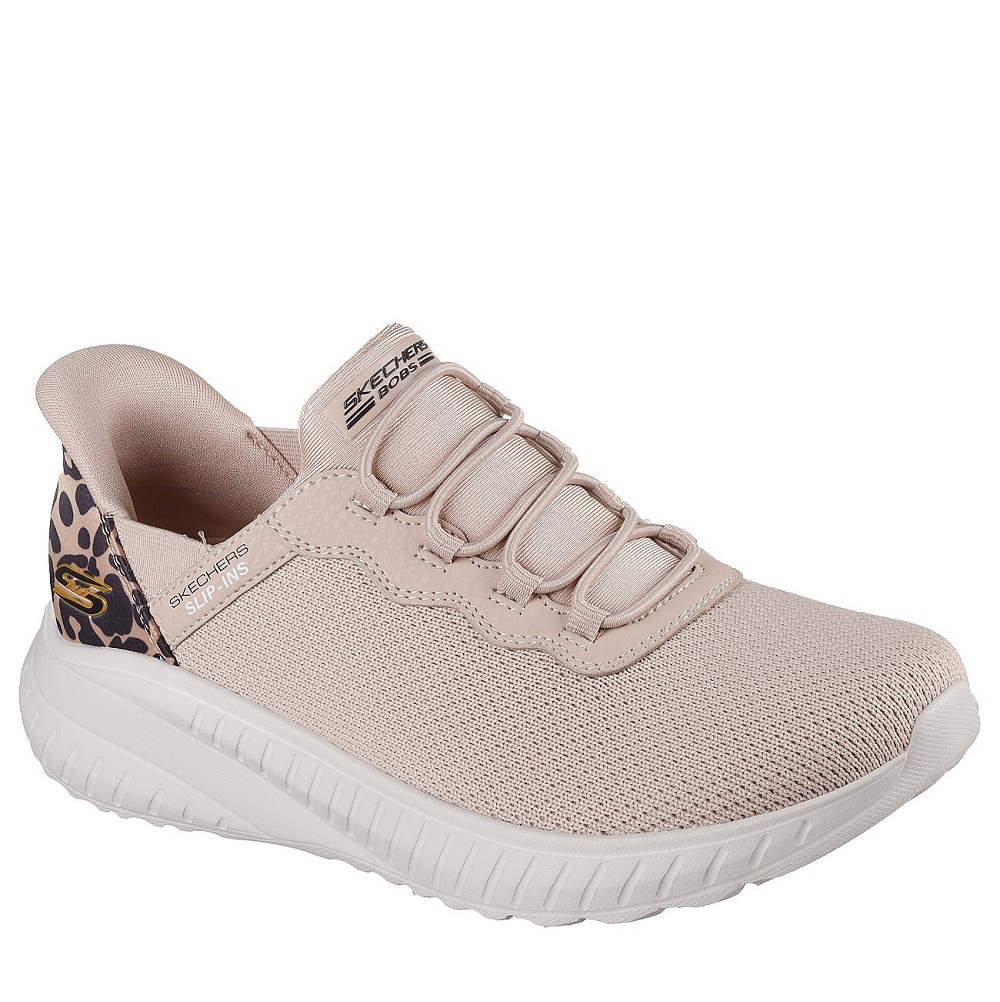 SKECHERS Γυναικεία Sneaker Μπέζ Bobs Squad Chaos - Seize The Hour 117499-NAT