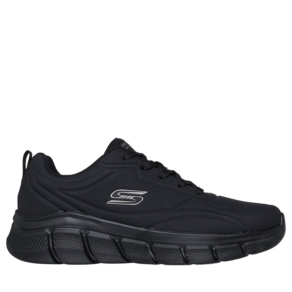 Skechers Bobs B Flex Αντρικά Αδιάβροχα Walking Sneaker μαύρα  118110-ΒΒΚ