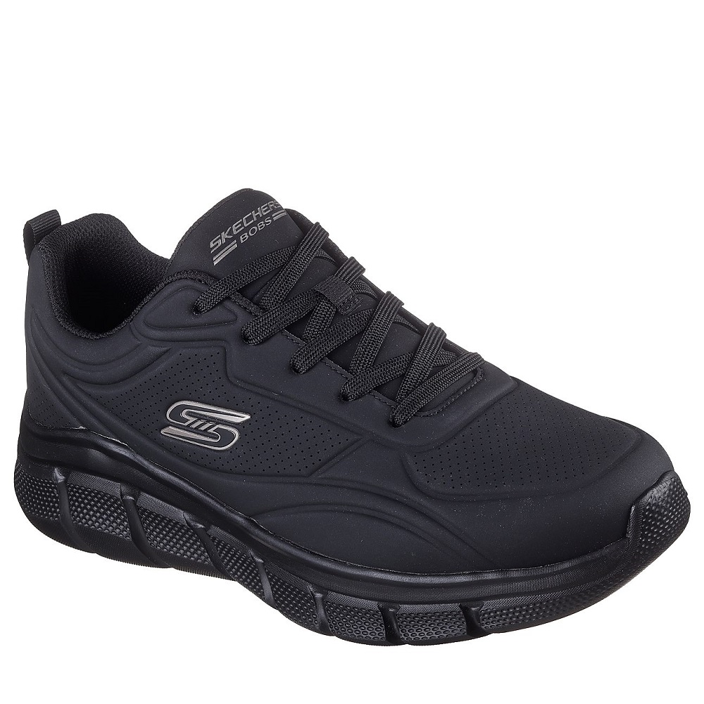 Skechers Bobs B Flex Αντρικά Αδιάβροχα Walking Sneaker μαύρα  118110-ΒΒΚ
