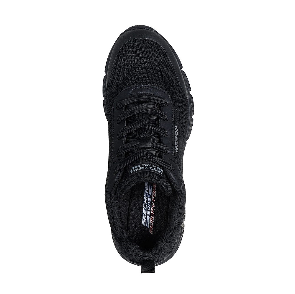 Ανδρικό  αδιάβροχο sneaker σε μαύρο χρώμα Skechers  118111/ΒΒΚ