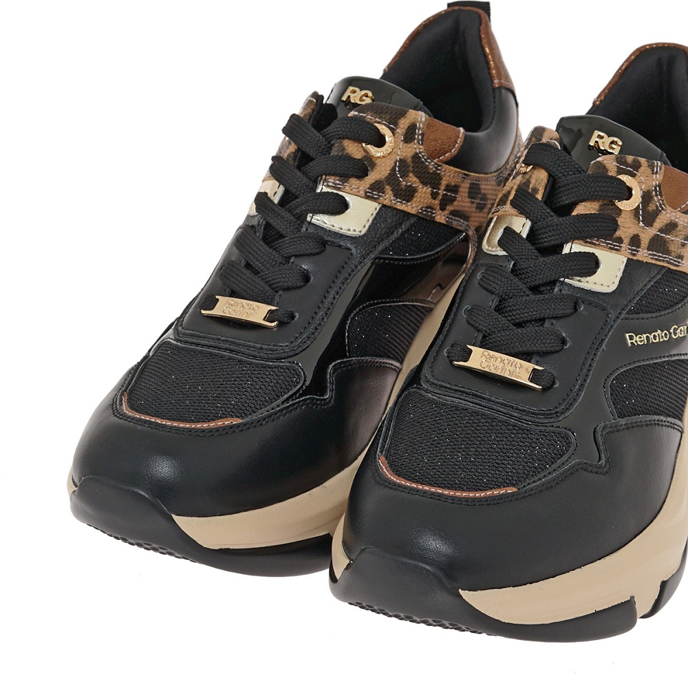 Γυναικείο sneaker σε μαύρο/multi χρώμα Renato Garini  V119R16440Τ7  Collection FW 2025