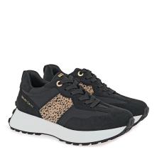 Γυναικείο sneaker σε μαύρο/λεοπάρ χρώμα  Renato Garini  V119R70233Ν0 2