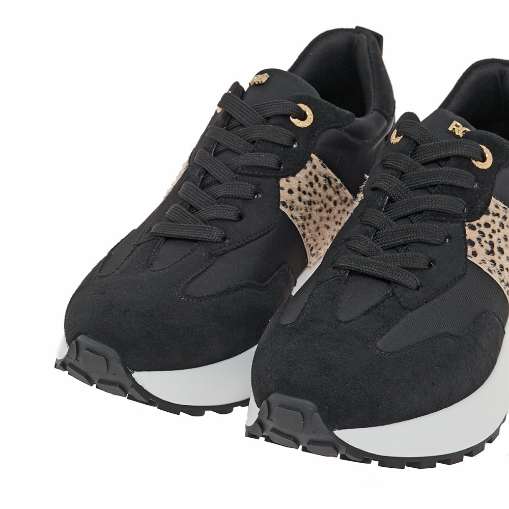 Γυναικείο sneaker σε μαύρο/λεοπάρ χρώμα  Renato Garini  V119R70233Ν0