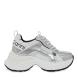 Γυναικείο sneaker σε ασπρο/ασημί χρώμα Renato Garini  V119R7453480-0