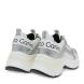 Γυναικείο sneaker σε ασπρο/ασημί χρώμα Renato Garini  V119R7453480-2