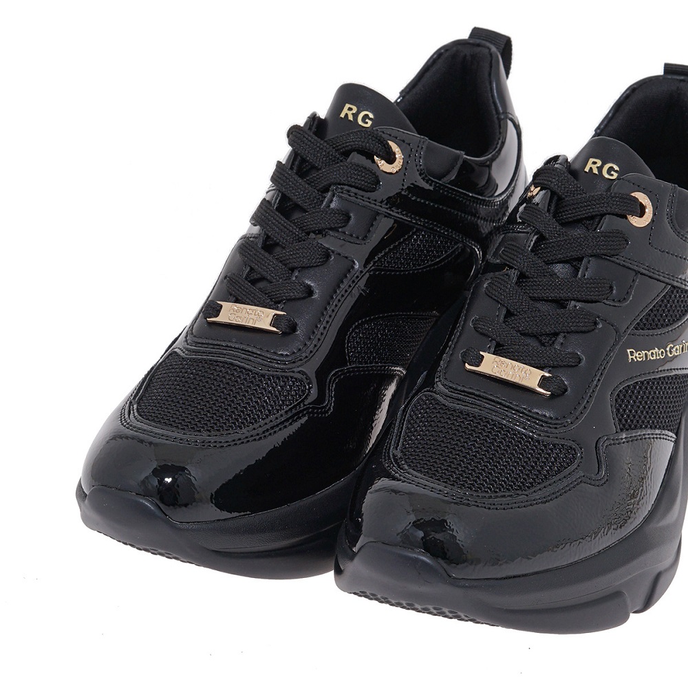 Γυναικείο sneaker se μαύρο χρώμα Renato Garini  V119R164429Z