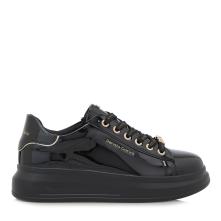 Γυναικείο sneaker σε μαύρο λουστρίνι Renato Garini  V119R25827Ε4  Collection SS2025