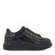 Γυναικείο sneaker σε μαύρο λουστρίνι Renato Garini  V119R25827Ε4  Collection SS2025-0