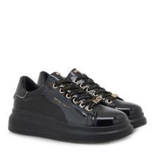 Γυναικείο sneaker σε μαύρο λουστρίνι Renato Garini  V119R25827Ε4  Collection SS2025 2
