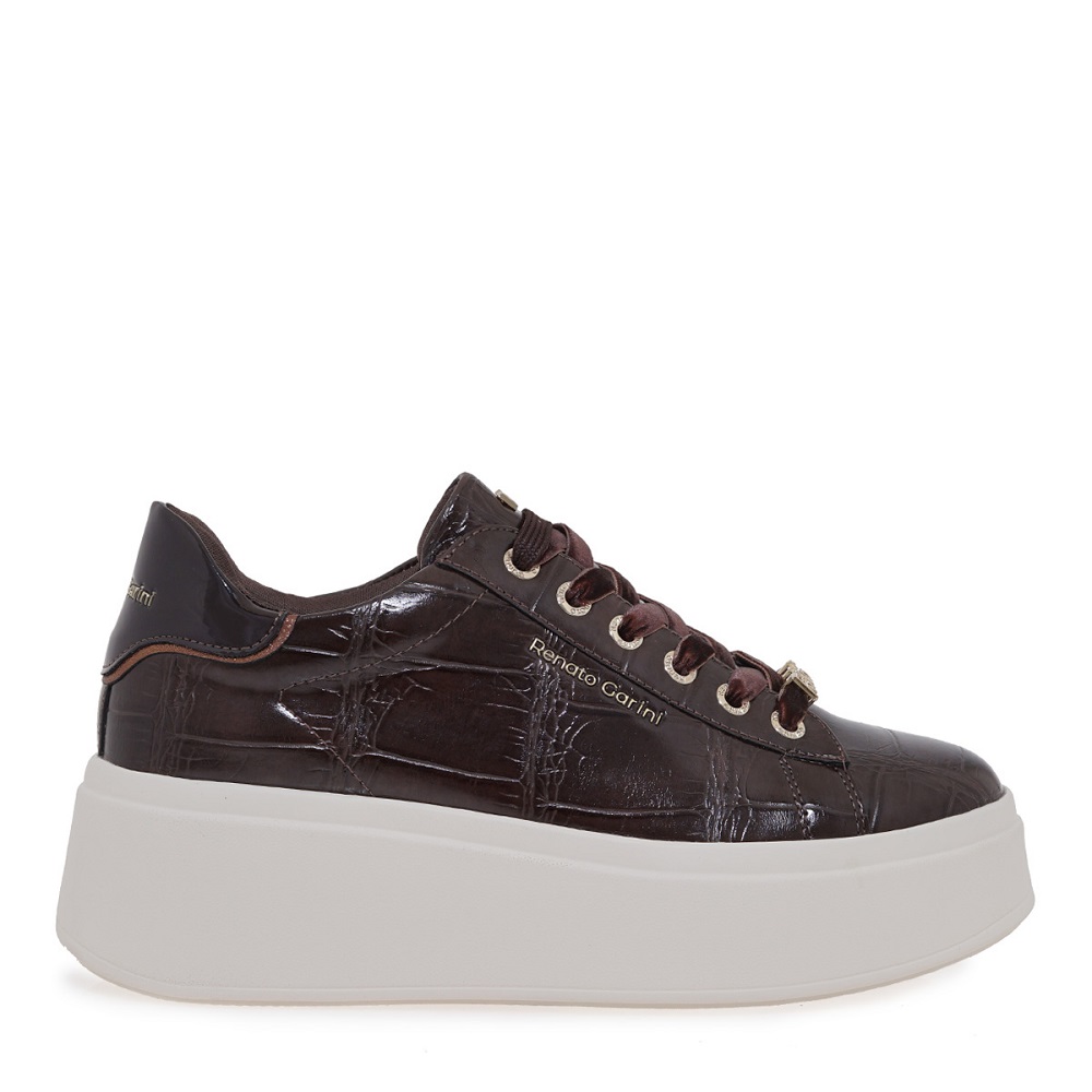 Γυναικείο sneaker σε καφέ χρώμα  Renato Garini  V119R88533Ν5 Collection FW 2025