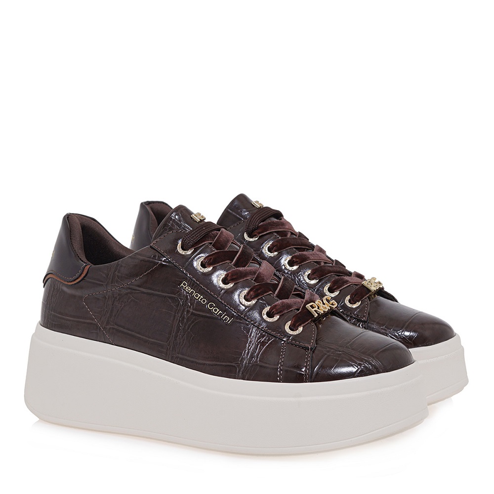 Γυναικείο sneaker σε καφέ χρώμα  Renato Garini  V119R88533Ν5 Collection FW 2025