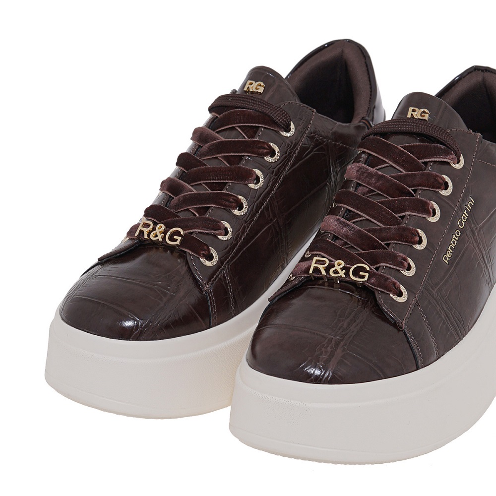 Γυναικείο sneaker σε καφέ χρώμα  Renato Garini  V119R88533Ν5 Collection FW 2025