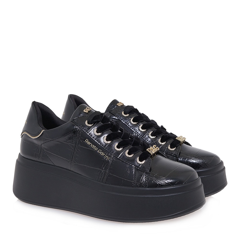 Γυναικείο sneaker σε μαύρο χρώμα  Renato Garini V119R8853Α76  Collection FW 2025