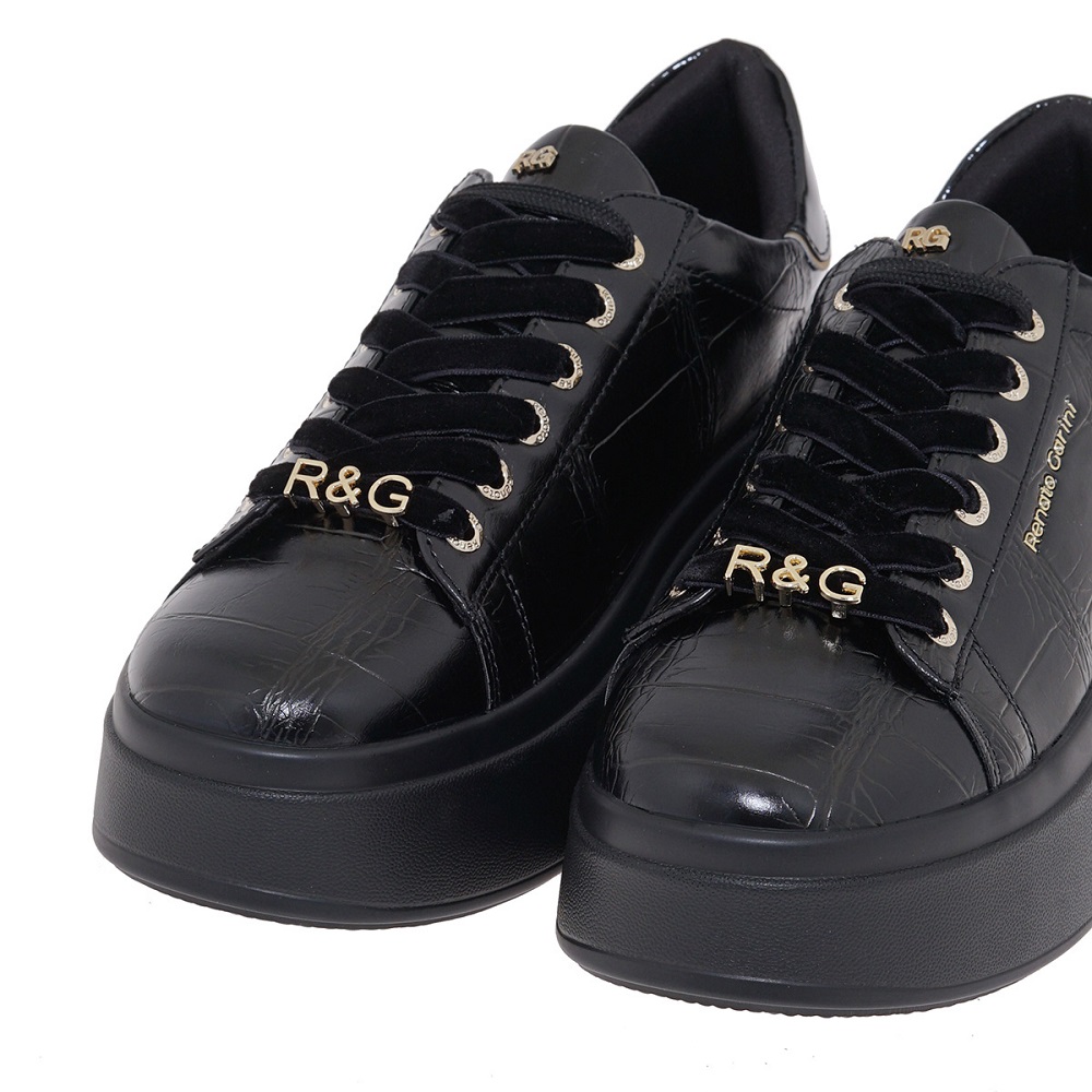 Γυναικείο sneaker σε μαύρο χρώμα  Renato Garini V119R8853Α76  Collection FW 2025
