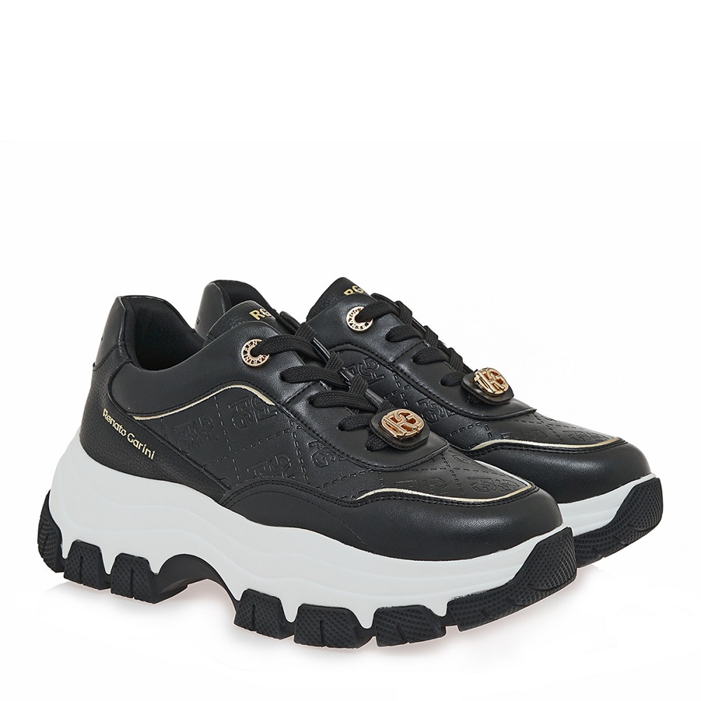 Γυναικείο sneaker σε μαύρο χρώμα  Renato Garini  V119R20034Ν3  36-41