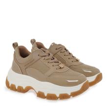 Γυναικείο sneaker σε μόκα χρώμα Renato Garini V119R29337Ν3 2