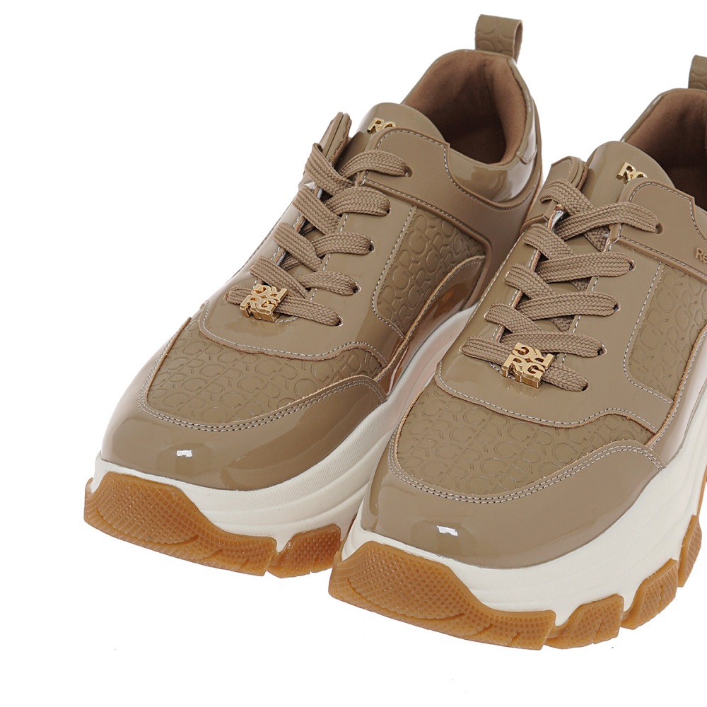 Γυναικείο sneaker σε μόκα χρώμα Renato Garini V119R29337Ν3