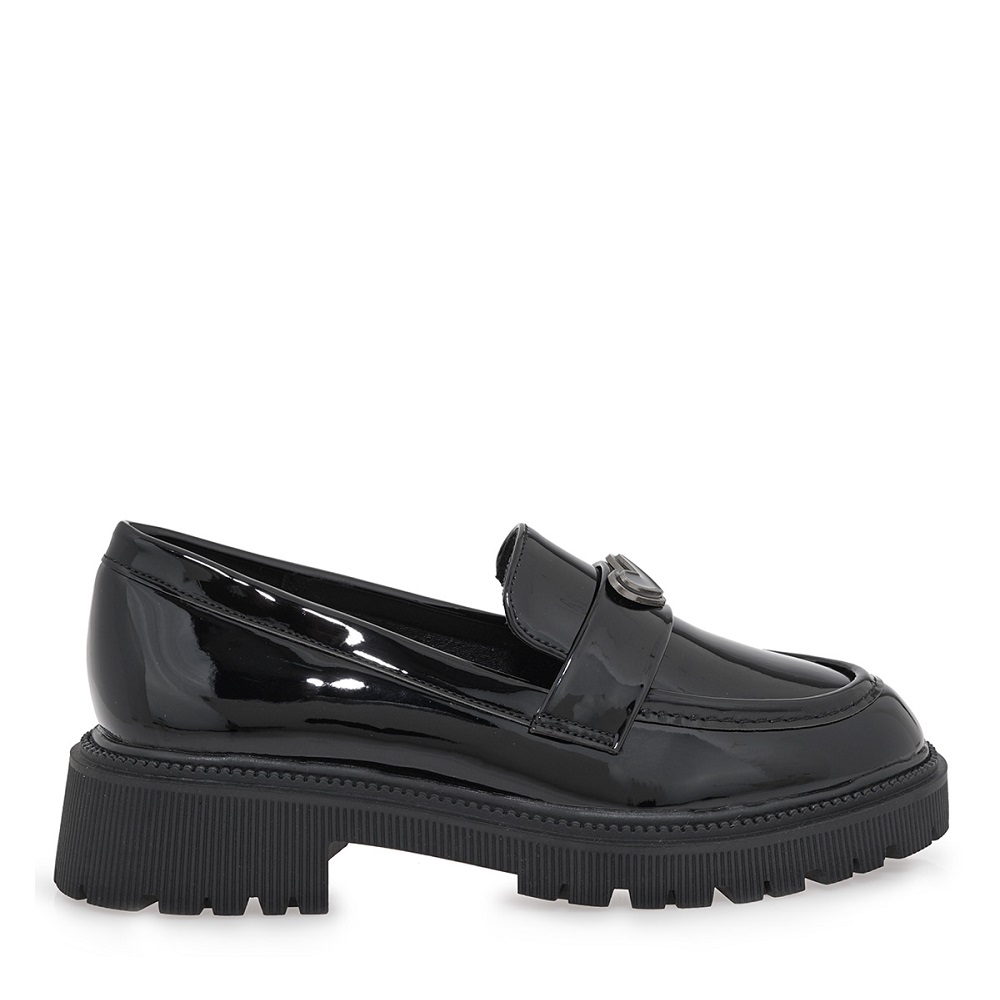 Loafer για κορίτσι σε μαύρο λουστρίνι Exe Kids  VΑ84W1022007  Collection FW 2025