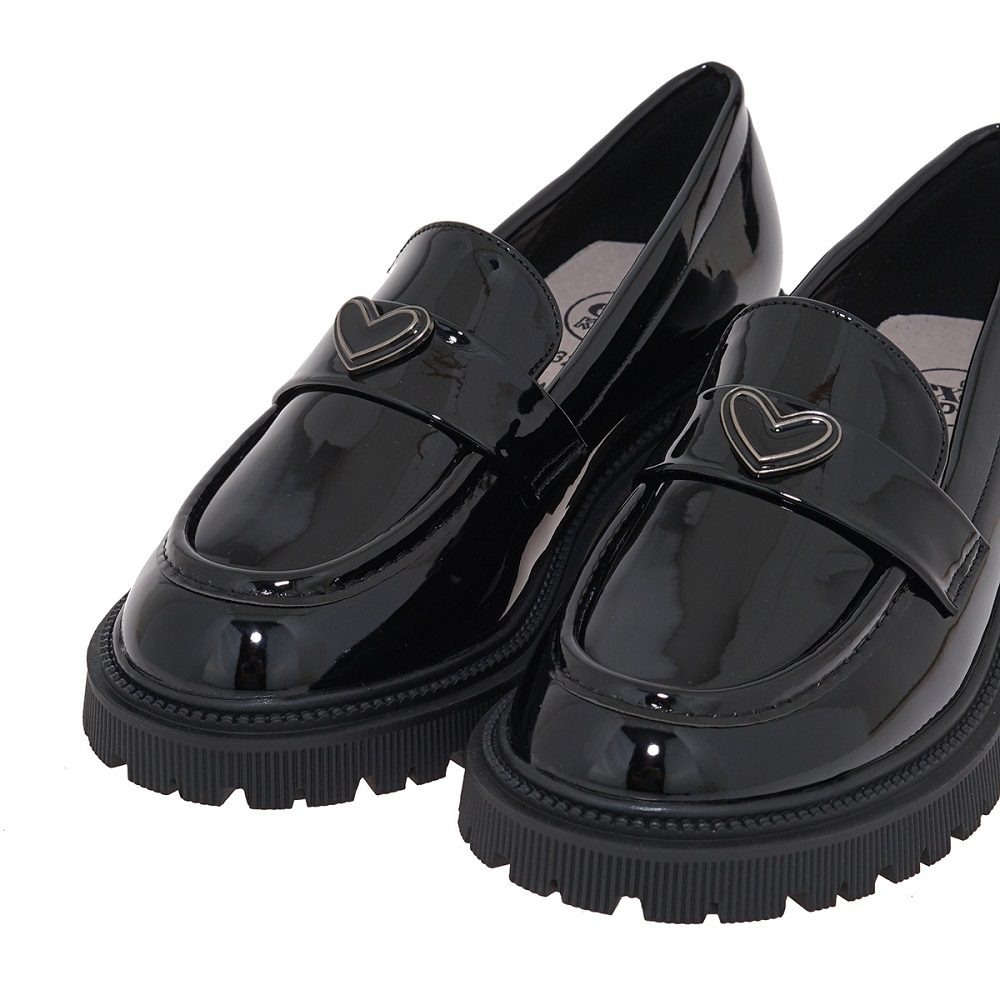 Loafer για κορίτσι σε μαύρο λουστρίνι Exe Kids  VΑ84W1022007  Collection FW 2025