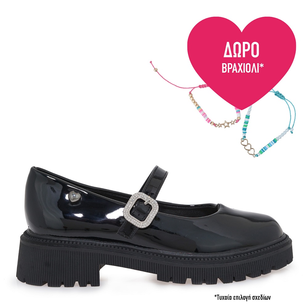 Mary Jane/ Mπαλαρίνα για κορίτσι σε μαύρο χρώμα Exe Kids  VΑ84W1042007