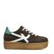 Γυναικείο δερμάτινο sneaker σε καφέ σουέτ χρώμα Renato Garini V119R93432Ν4 Collection FW 2025-0