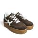 Γυναικείο δερμάτινο sneaker σε καφέ σουέτ χρώμα Renato Garini V119R93432Ν4 Collection FW 2025-1