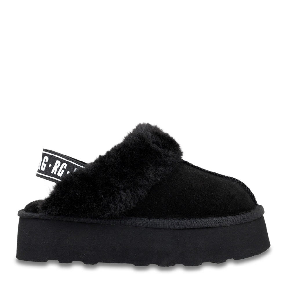 Γυναικείο slipper σε μαύρο χρώμα Renato Garini  V439W1532004 Collection FW 2025