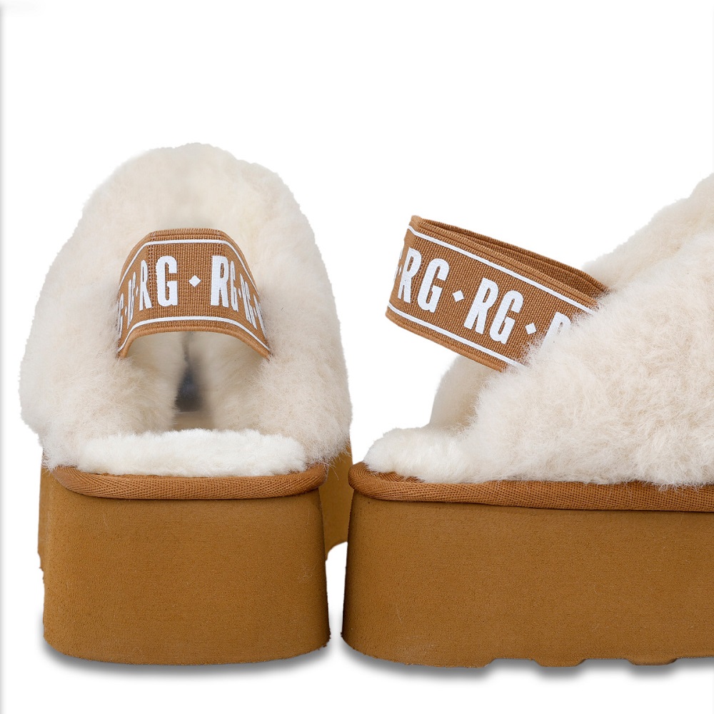 Γυναικείο slipper σε ταμπά χρώμα Renato Garini  V439W1532004 Collection FW 2025