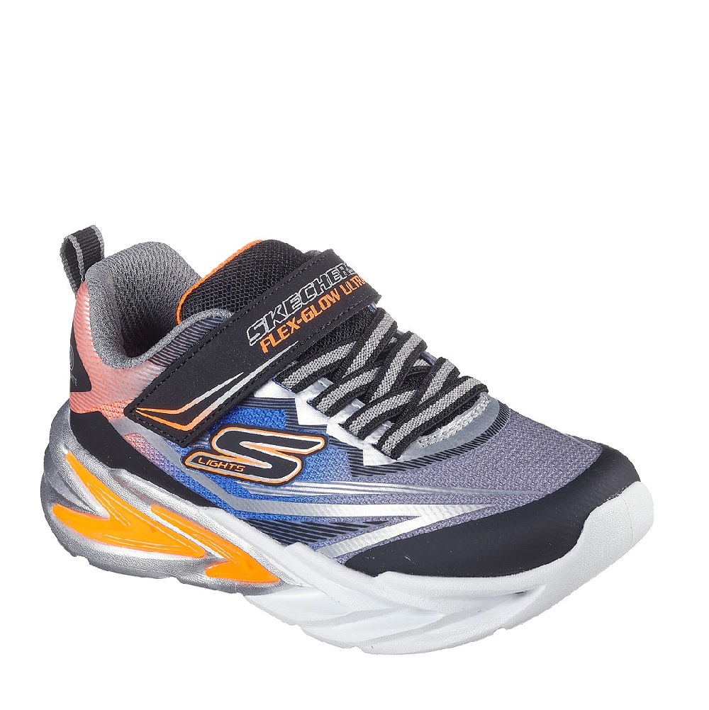 Skechers Lights-flex-glow Ultra Παιδικά Sneakers  με φωτάκια πολύχρωμα  400139Ν-ΒΚSL