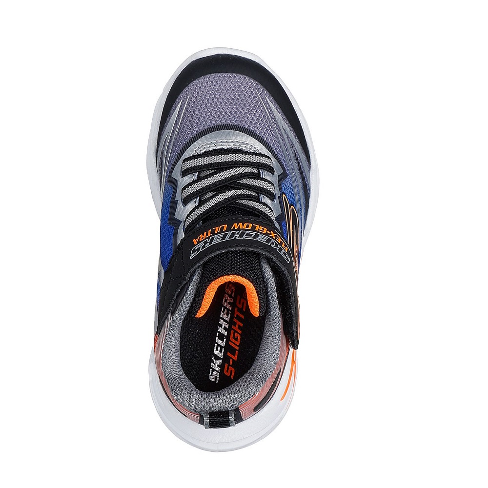 Skechers Lights-flex-glow Ultra Παιδικά Sneakers  με φωτάκια πολύχρωμα  400139Ν-ΒΚSL