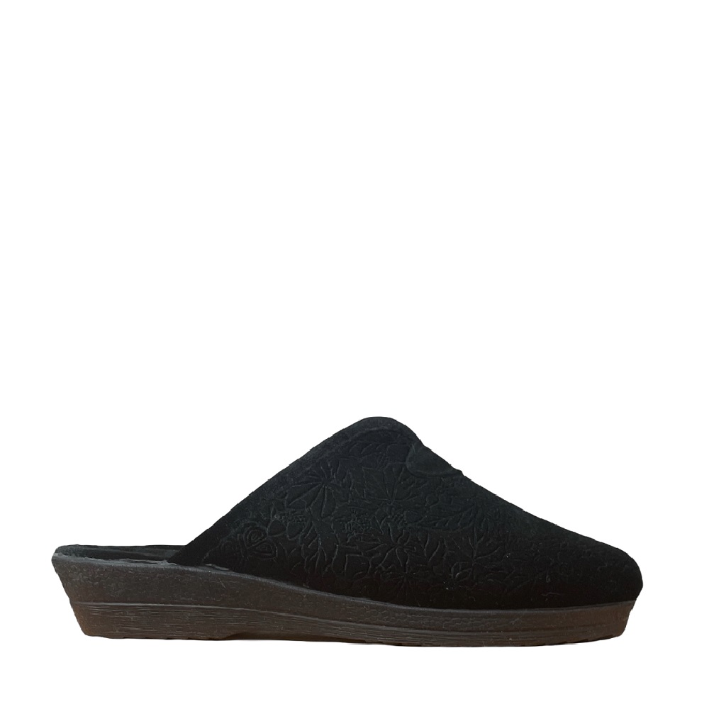 Γυναικεία χειμερινή παντόφλα μαύρη Adams Shoes  1-624-25636-29