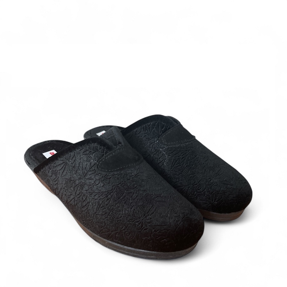 Γυναικεία χειμερινή παντόφλα μαύρη Adams Shoes  1-624-25636-29