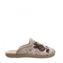 Adams Shoes Γυναικεία χειμερινή παντόφλα σε μπεζ χρώμα  1-624-25584-29 Collection FW 2025