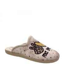Adams Shoes Γυναικεία χειμερινή παντόφλα σε μπεζ χρώμα  1-624-25584-29 Collection FW 2025 2