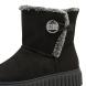 Γυναικείο μποτάκι σε μαύρο suede με γούνα Marco Tozzi  2-26416-45  001-3