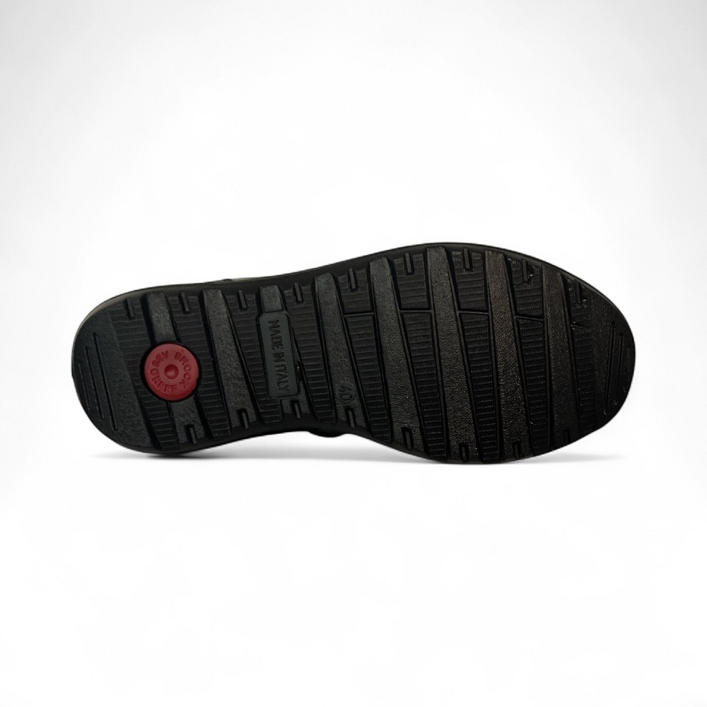 Ανδρικό ανατομικό μοκασίνι δέρμα δετό σε μαύρο χρώμα IMAC  ΙΜΑ/851460  Collection FW 2025