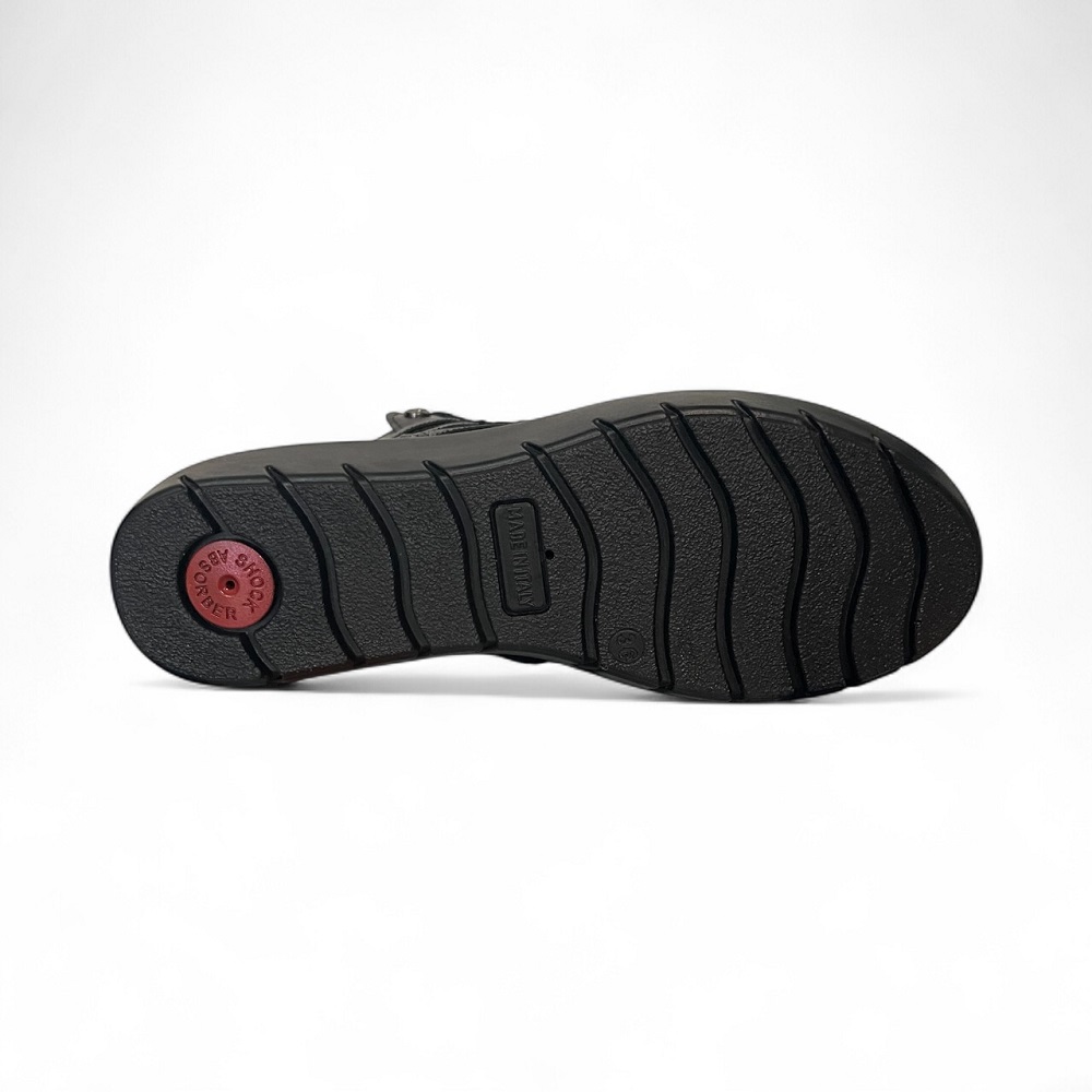 Γυναικείο ανατομικό δερμάτινο μποτάκι σε μαύρο χρώμα IIMAC IMA/856380